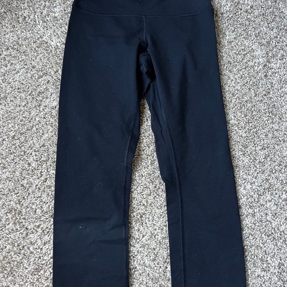 Lululemon Wunder Under Crop (Hi-Rise) *Full-On Luon 21" Black (First Release) - Picture 1 of 4